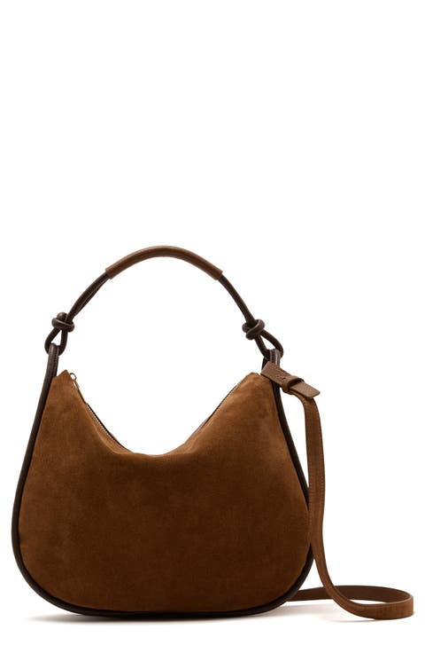 Aurelie Suede Baguette Bag