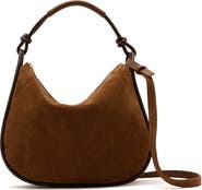 Reiss Aurelie Suede Baguette Bag