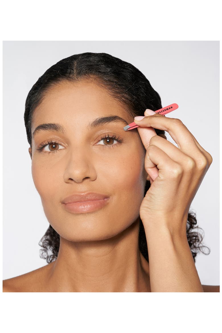 Mini Slant Tweezer, Alternate, color, GERANIUM