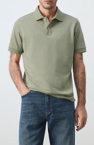 MANGO Regular Fit Cotton Piqué Polo
