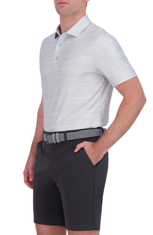 Ben Sherman Mélange Stretch Tech Polo In Gray