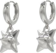 Velvet Luna Steel Spiked Ball Huggie Earrings