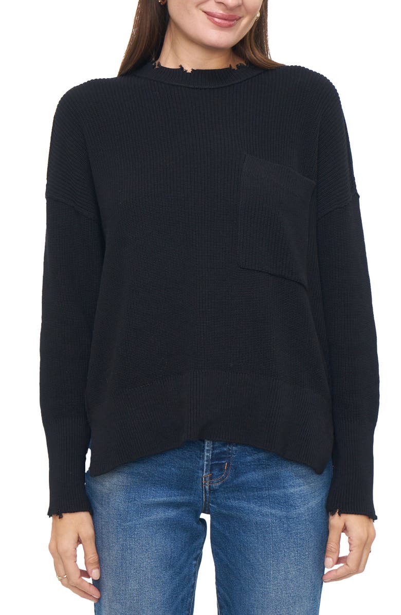 Pistola Darya Distressed Cotton Sweater, Main, color, 