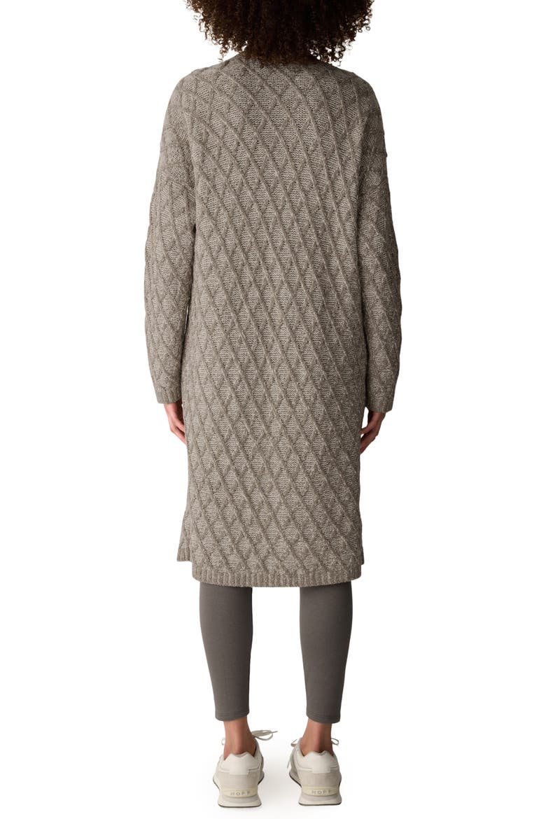 Organic Cotton Diamond Stitch Cardigan, Alternate, color, TWINE
