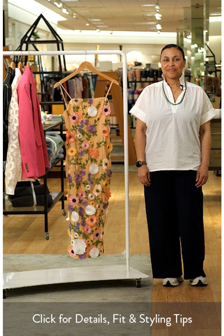 Floral Embroidery Midi Dress video