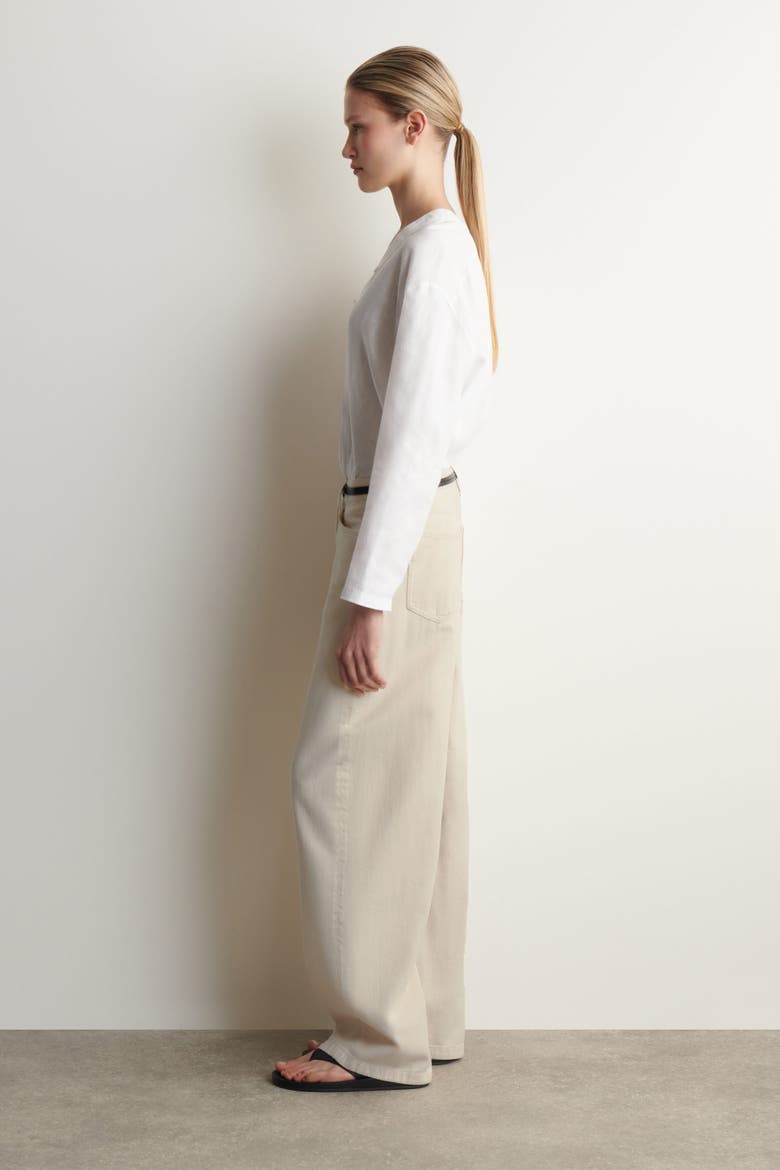 Lagoon Wide-leg Jeans, Alternate, color, IVORY