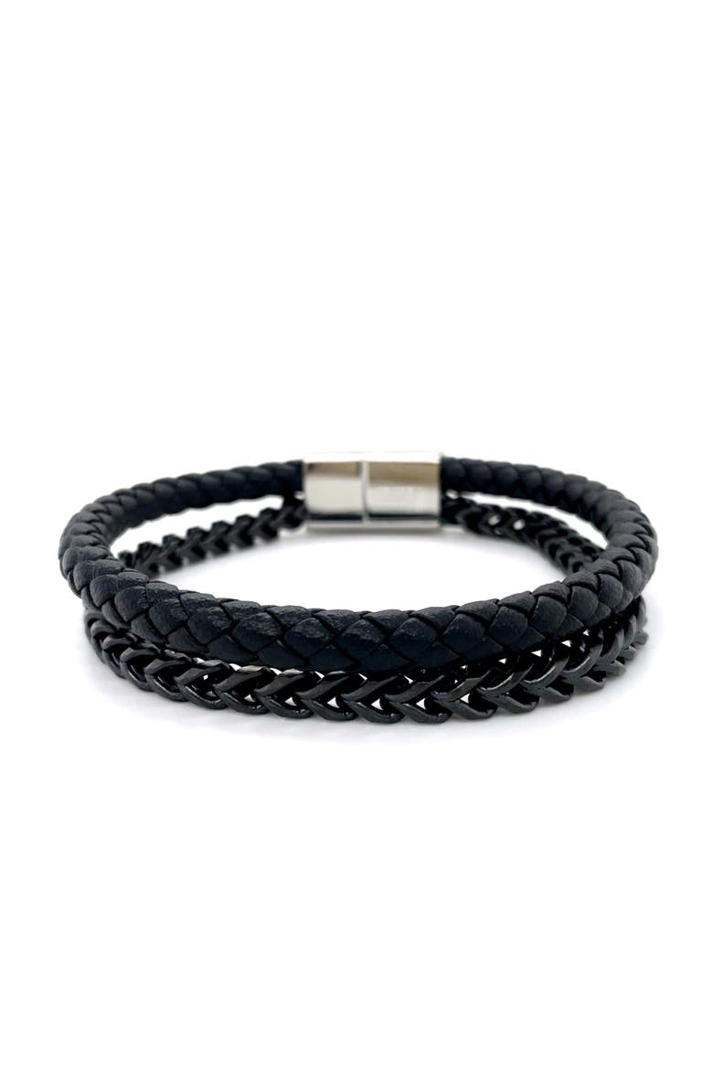 Ox Link in Noir Men's Cuff, Main, color, Black