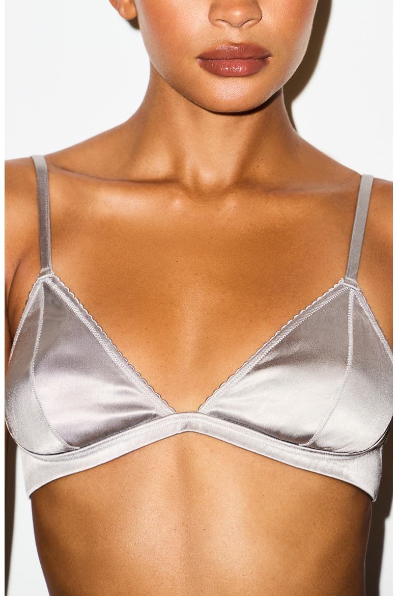 Satin Triangle Bralette, Alternate, color, MIRROR