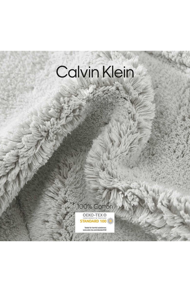 Calvin Klein Essence Solid Bath Mat, Alternate, color, Silver Grey