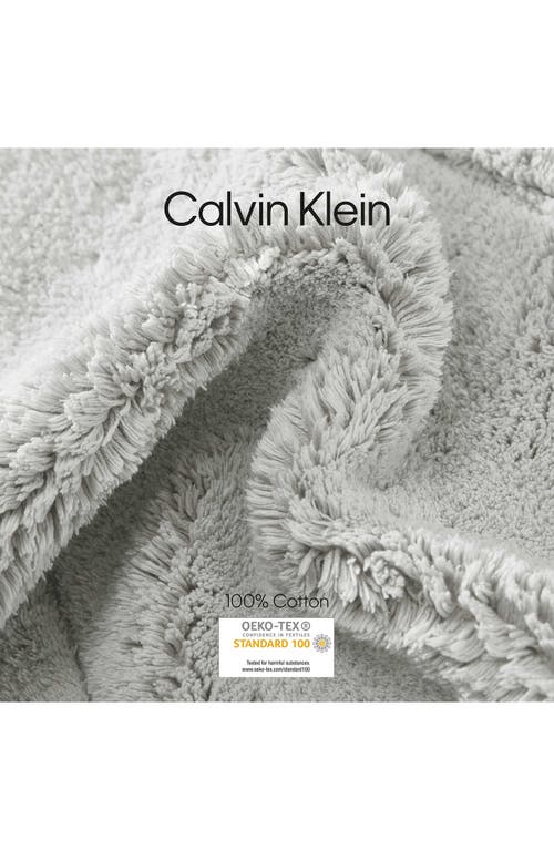 Calvin Klein Essence 2-piece Tufted Bath Mat Set In Silver Grey