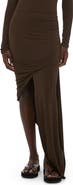 Helmut Lang Twist Drape Maxi Skirt