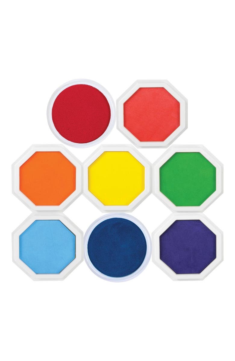 Kaplan Early Learning Washable Ink Jumbo Stamp Pad - Set of 8, Main, color, Multicolor