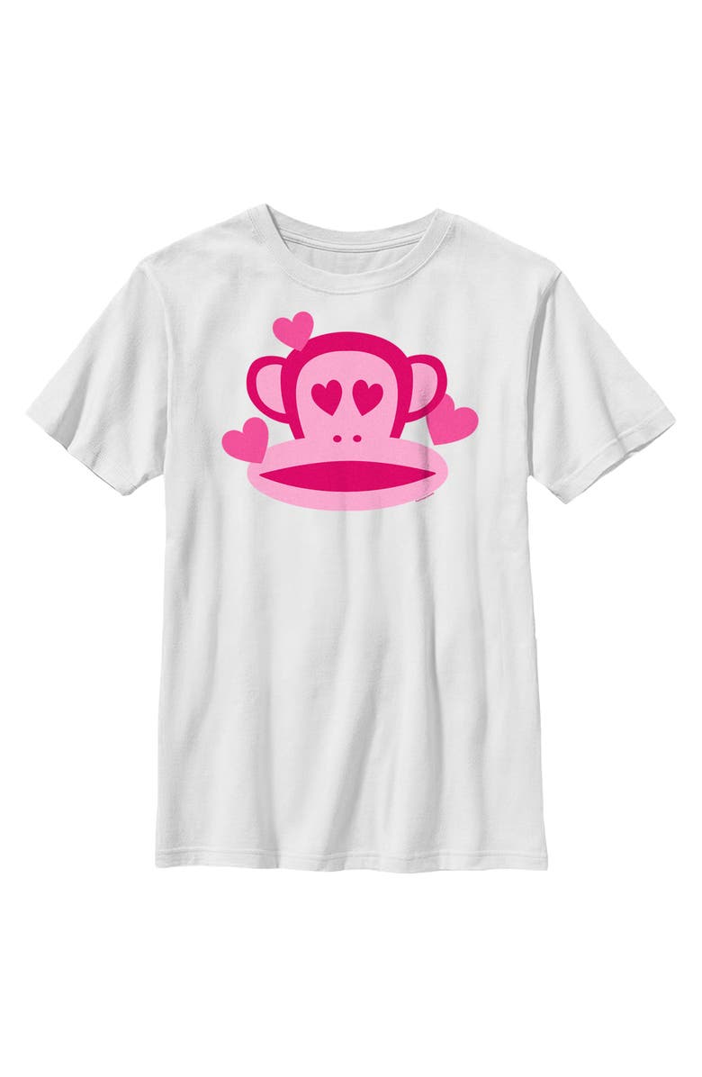 Paul Frank Boy's Paul Frank Julius In Love  Graphic T-Shirt, Main, color, White