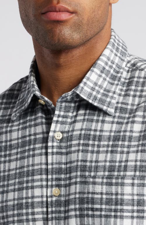 Nn07 Deon 5465 Organic Cotton Button-up Shirt In Grey Check