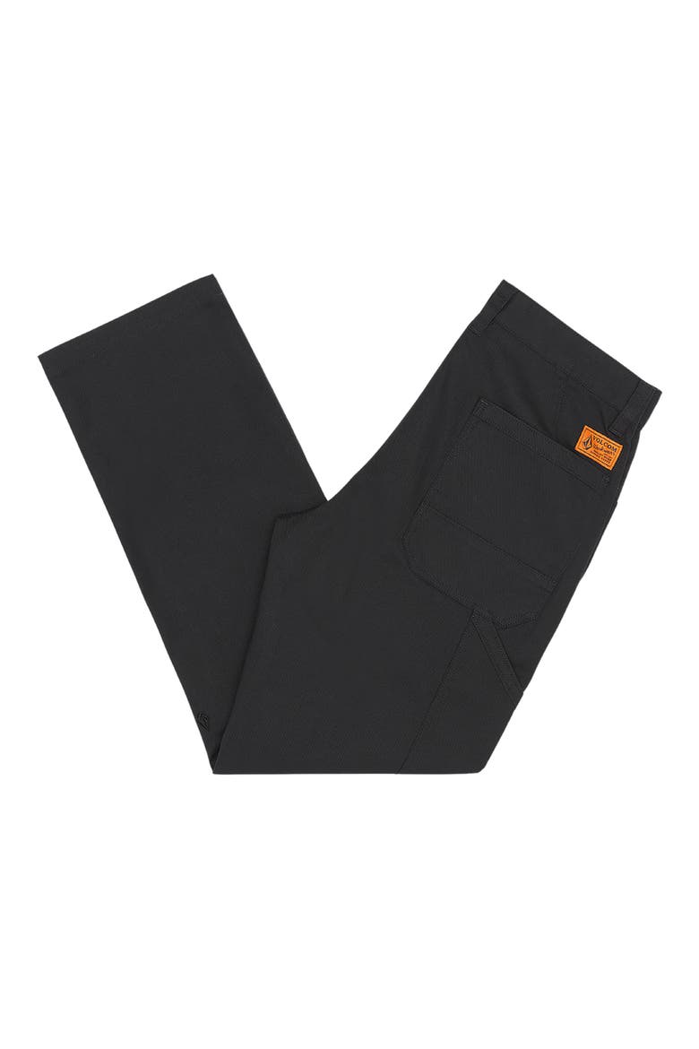 Gage Stretch Canvas Work Pants, Alternate, color, BLACK
