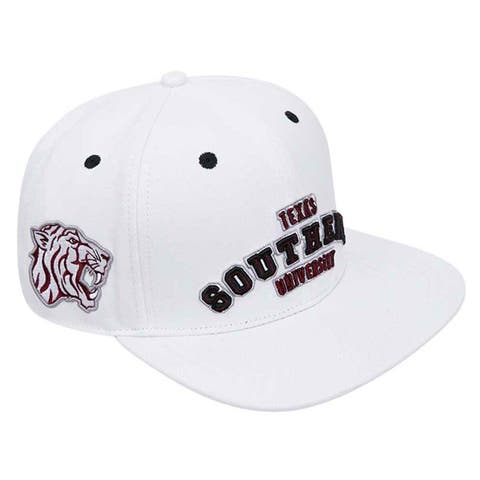 Men's Pro Standard White Texas Southern Tigers  Evergreen Wool Snapback Hat