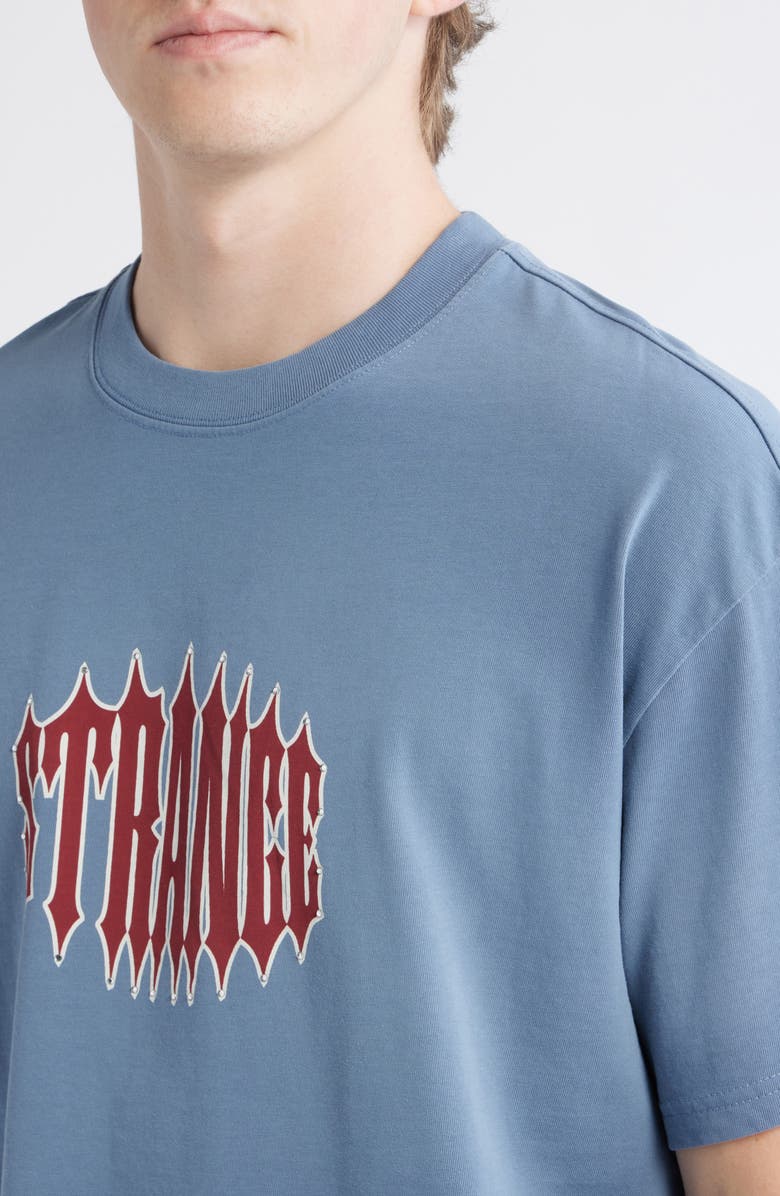 PacSun Strange Rhinestone Cotton Graphic T-Shirt, Alternate, color, Blue