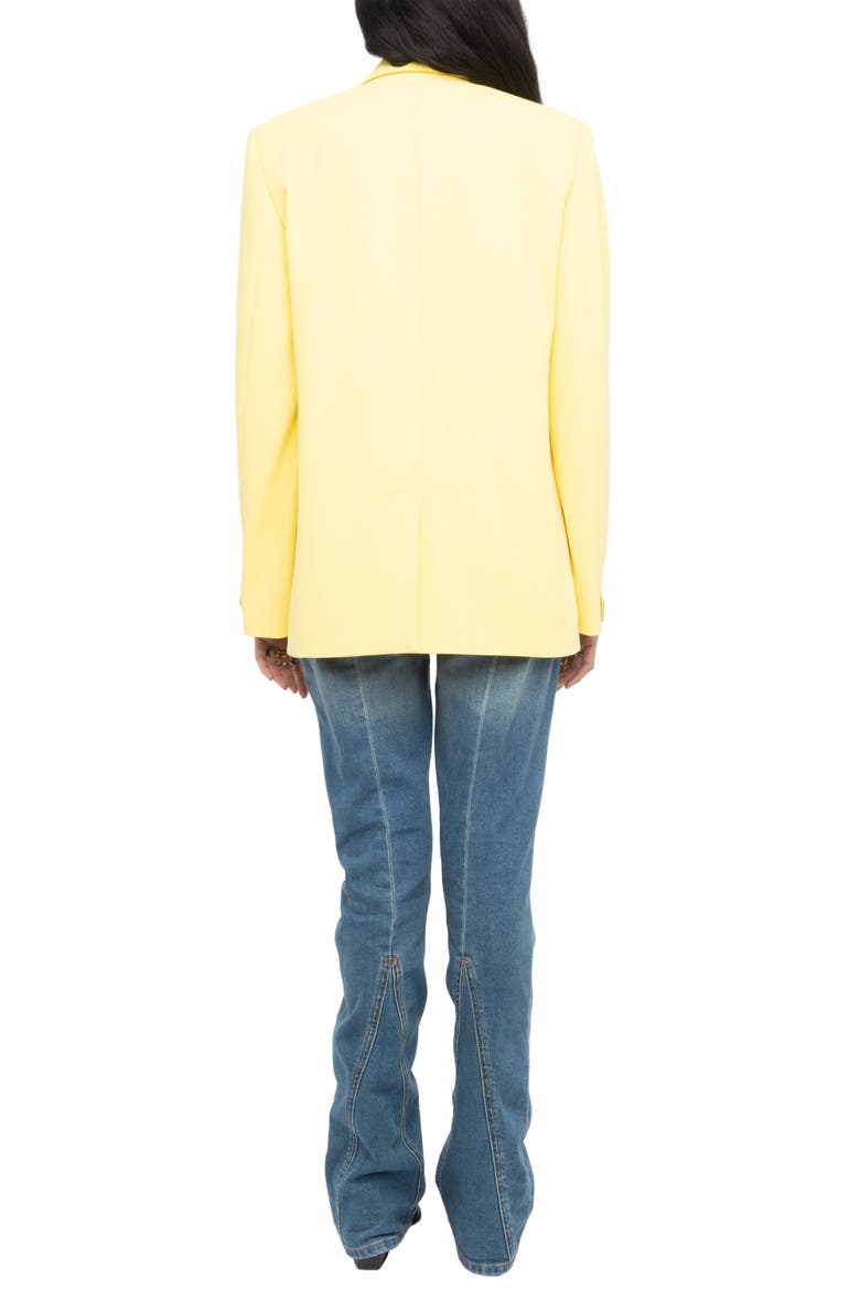 Notch Lapel Jacket, Alternate, color, BANANA
