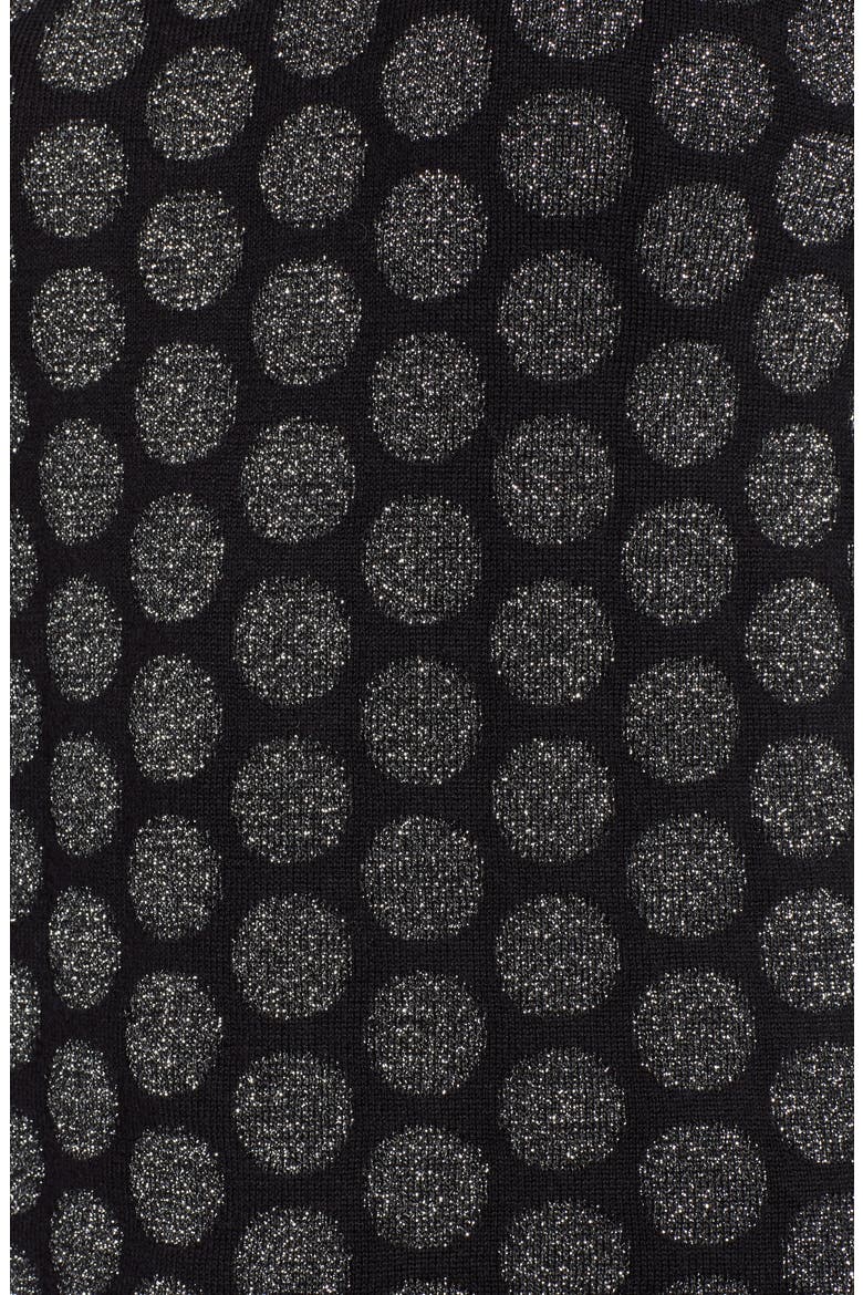 x Atlantic-Pacific Shimmer Dot Sweater, Alternate, color, BLACK