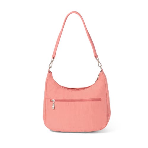 Baggallini Modern Pocket Half Moon Shoulder Bag In Terracotta