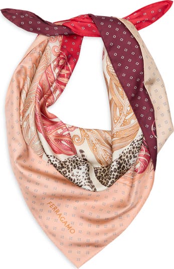 スカーフ Ferragamo Silk Scarf Madras Print Ferragamo Silk scarf Madras print – Lord & Taylor