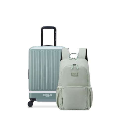 2 Piece Set - Spin Me Away Expandable 20" Carry-On Spinner & Fresh Start Backpack Set