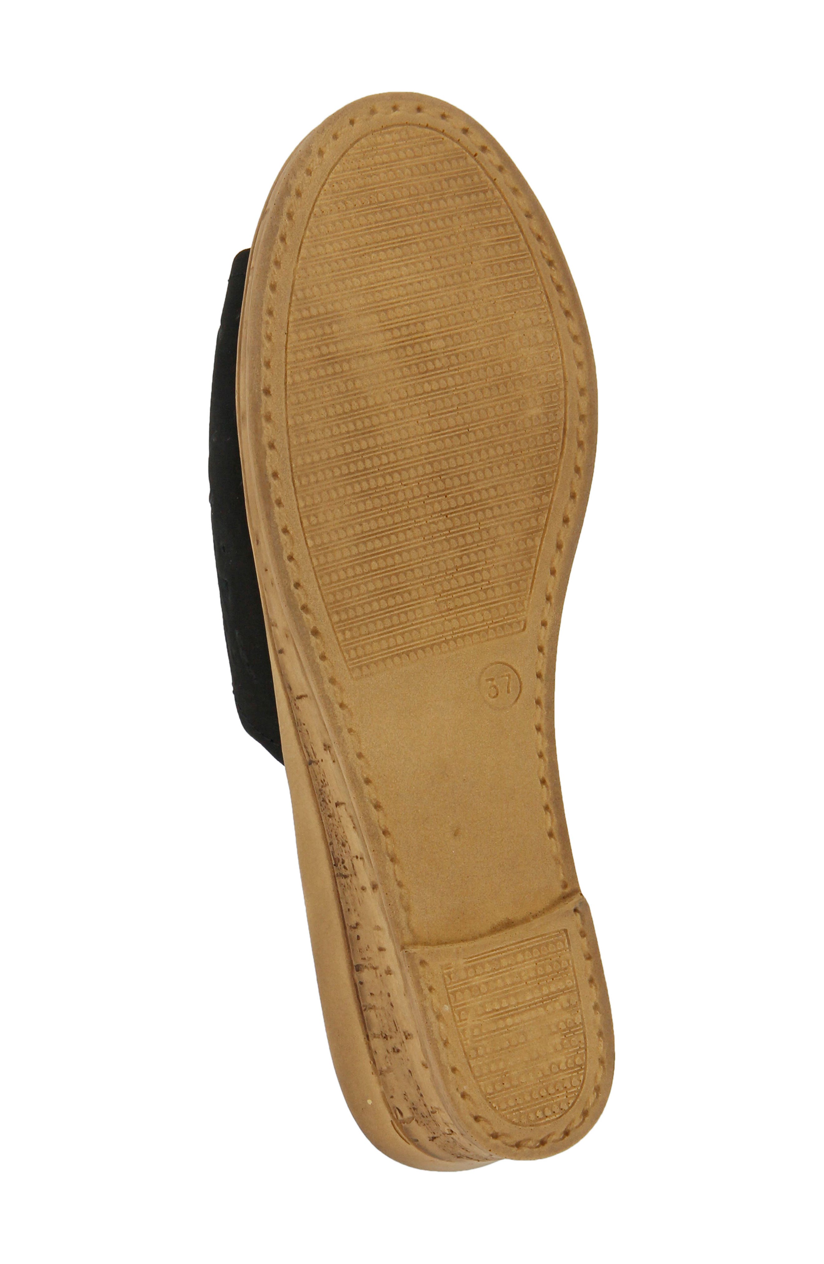 Estella Sandal, Alternate, color, BLACK NUBUCK LEATHER