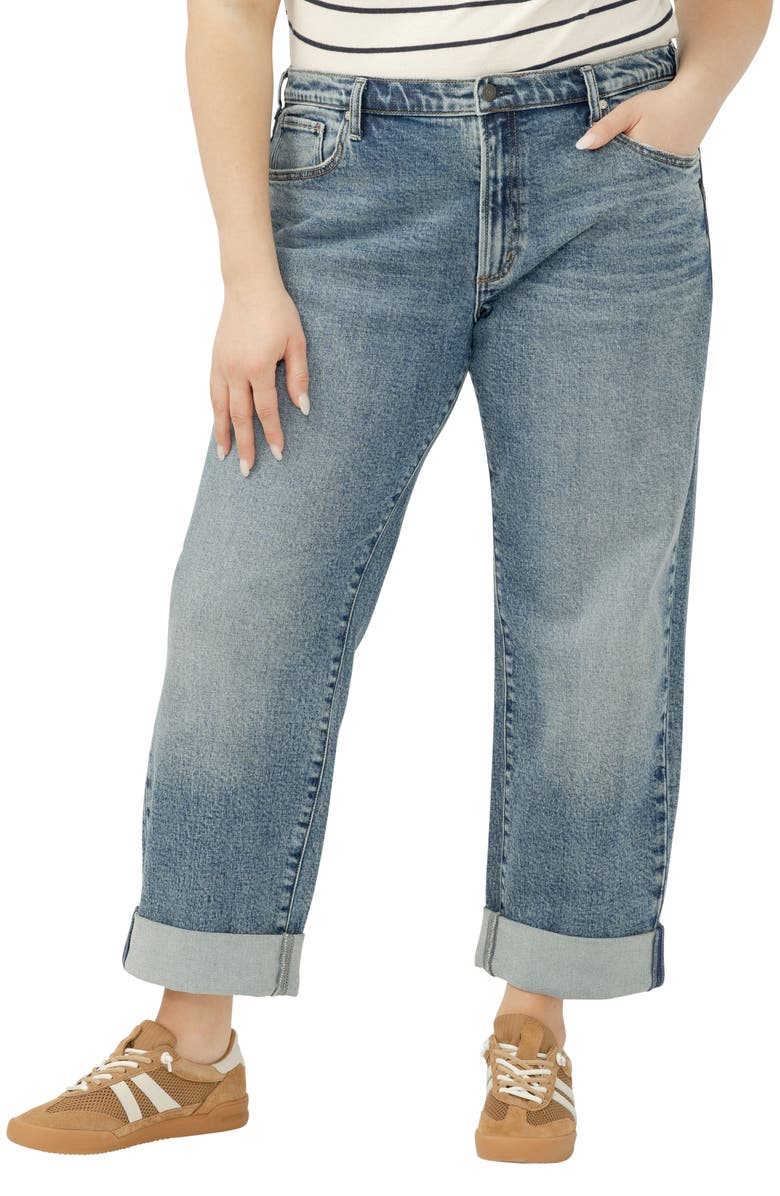 Silver Jeans Co. Relaxed Straight Leg Jeans, Main, color, Willow