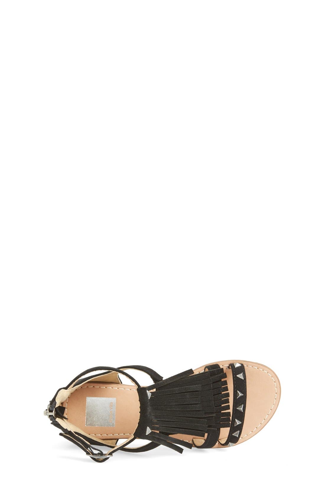 DV by Dolce Vita 'Bazia' Fringe Sandal, Alternate, color, BLACK