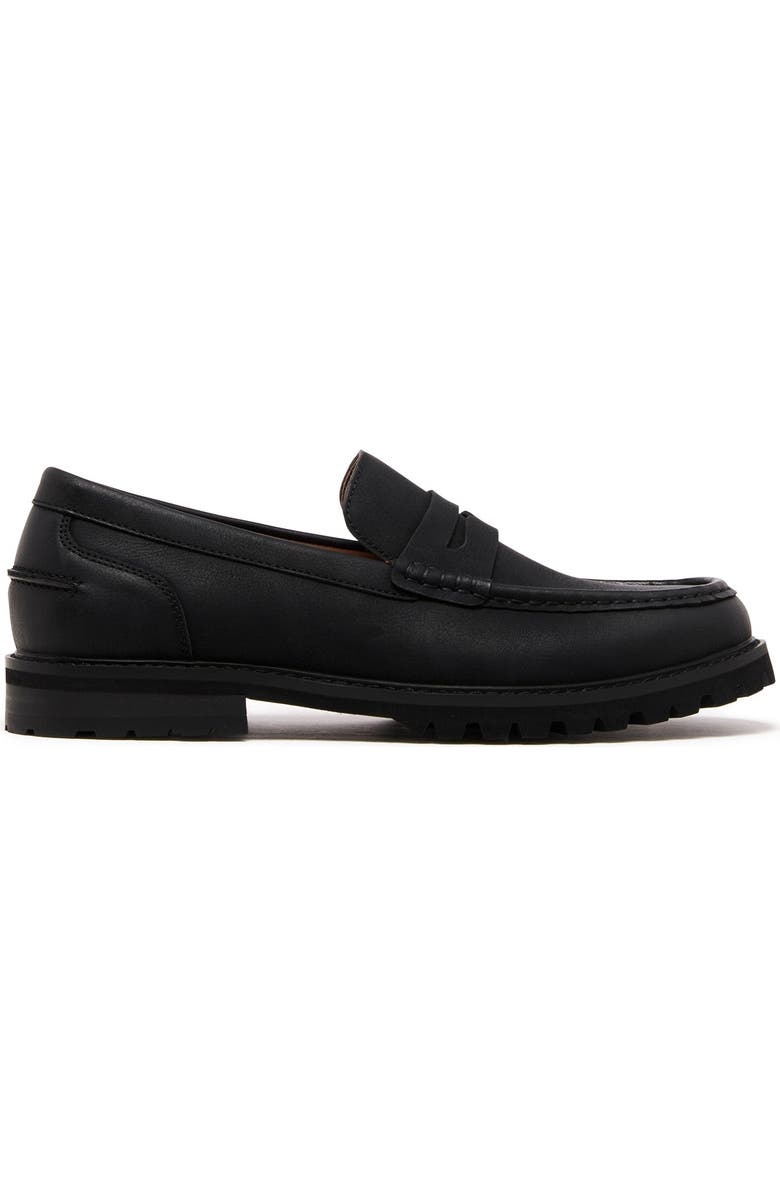 Uncut Hackney Loafer, Main, color, Black Pu