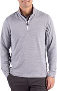 CBUK by Cutter & Buck Feeder Stripe Performance Quarter Zip Pullover