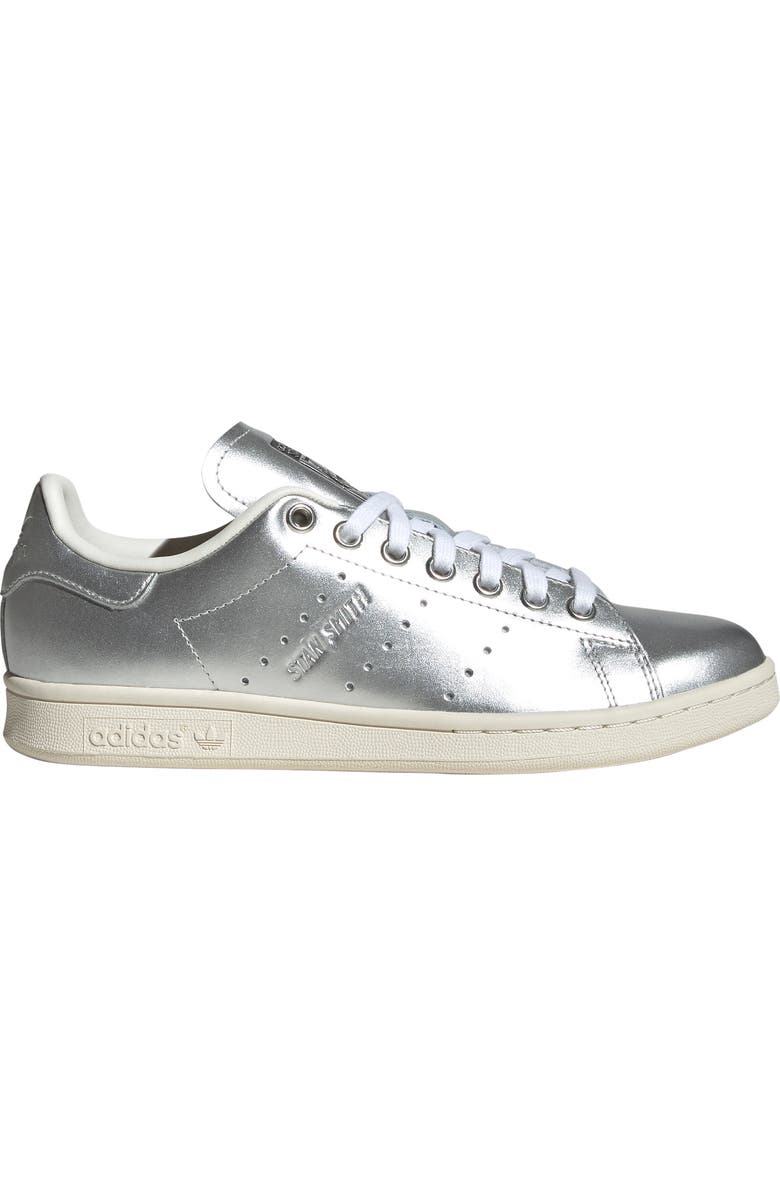 adidas Stan Smith Sneaker, Alternate, color, Silver Met/ Silver Met/ Black