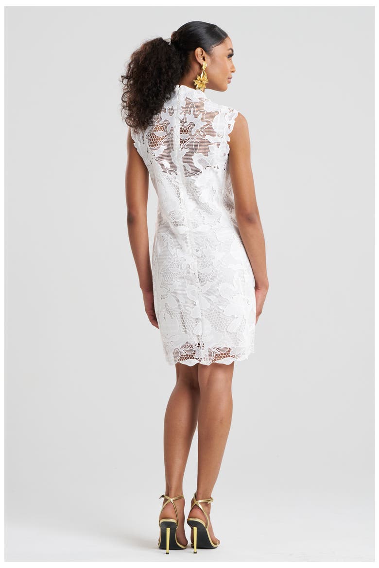 NISHI LACE Sheath Dress, Alternate, color, WHITE