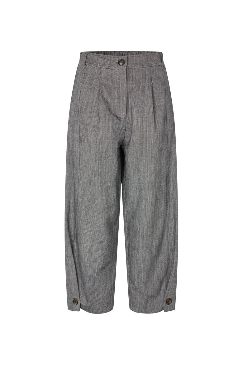 Punna Cropped Button Fastening Pants, Alternate, color, Dark Denim
