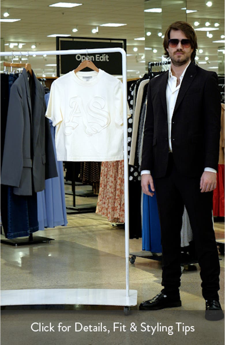 Lisa Embroidered Cotton T-Shirt, sales video thumbnail