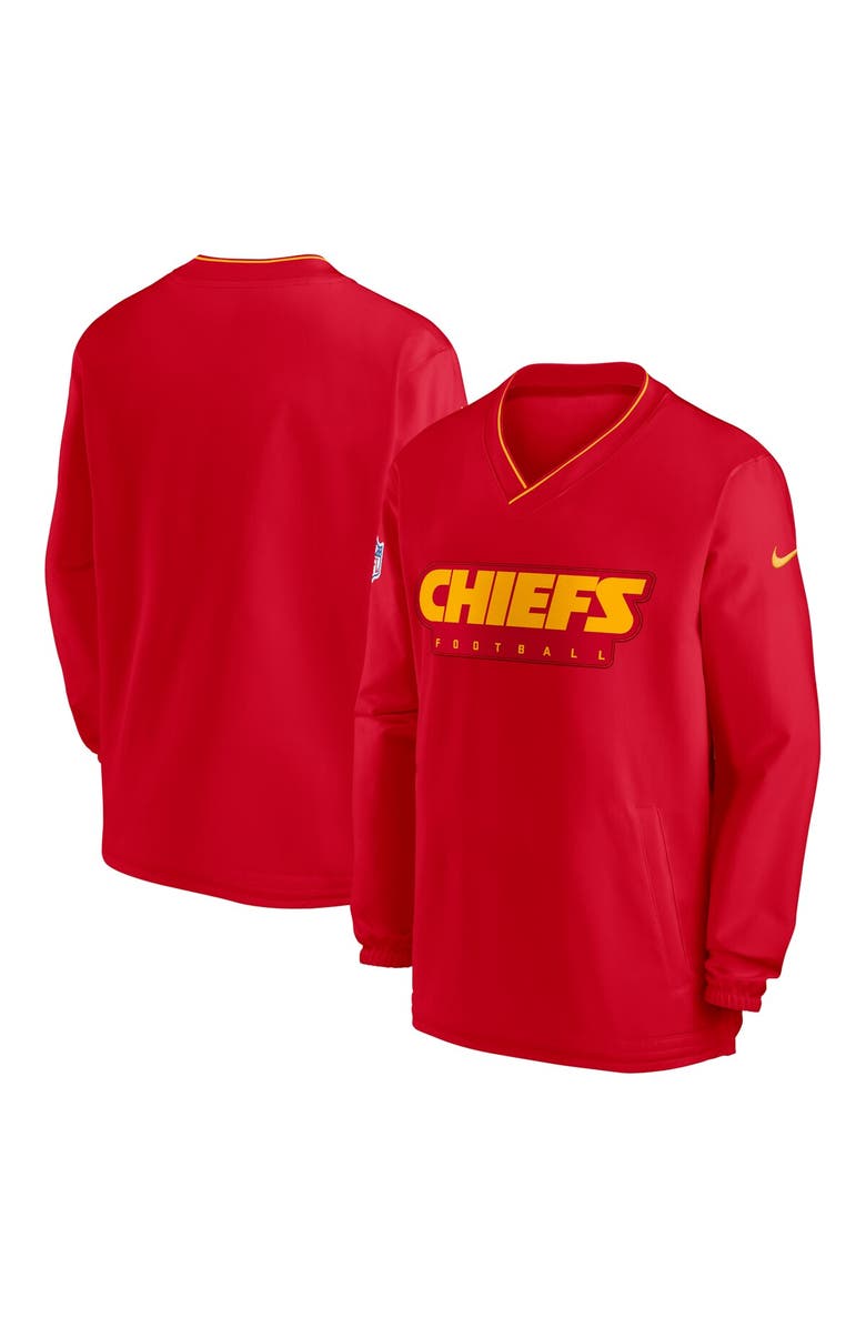 Nike Men's Nike Red Kansas City Chiefs Sideline Pullover Wind Shirt, Alternate, color, Red
