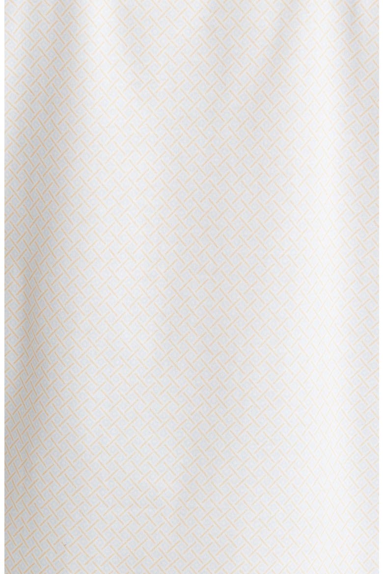 DRY TOUCH® Performance Geometric Print Short Sleeve Button-Up Shirt, Alternate, color, WHITE