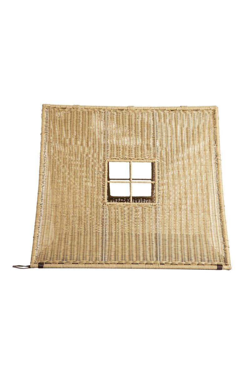 Kaplan Early Learning Company Wicker House Tent, Alternate, color, Brown