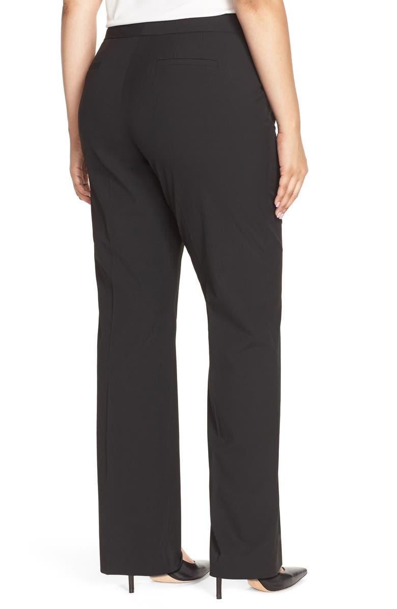 Sejour 'Ela' Stretch Curvy Fit Wide Leg Suit Pants, Alternate, color, 