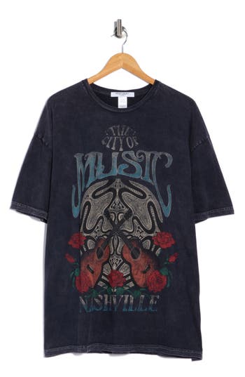 Project Social T Nashville Oversized Graphic T-shirt In Blue