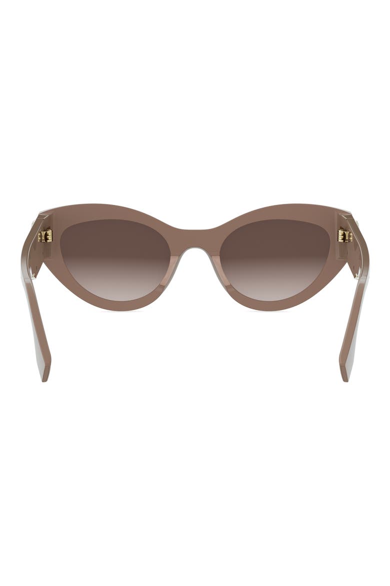 First 62mm Cat Eye Sunglasses, Alternate, color, SHINY LIGHT BROWN / BROWN