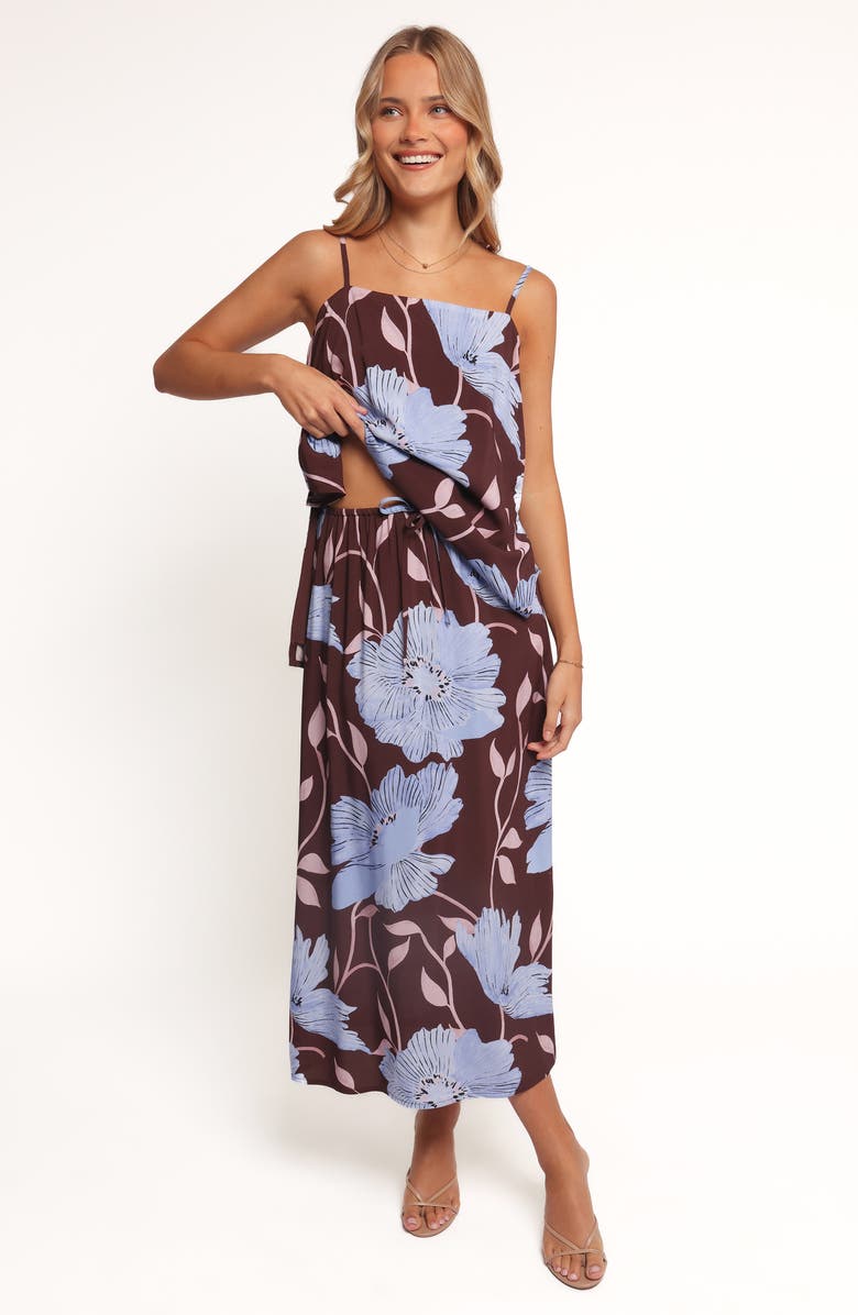 Petal & Pup Angie Square Neck Sleeveless Top, Alternate, color, Blue Poppies