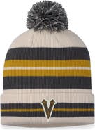 FANATICS Men's Fanatics Branded Vegas Golden Knights Charcoal/Cream 2024 NHL Winter Classic Cuffed Knit Hat with Pom