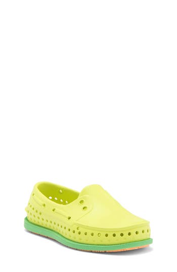 Native Shoes Kids' Howard Sugarlite Slip-on Sneaker In Celery Green/green/papaya