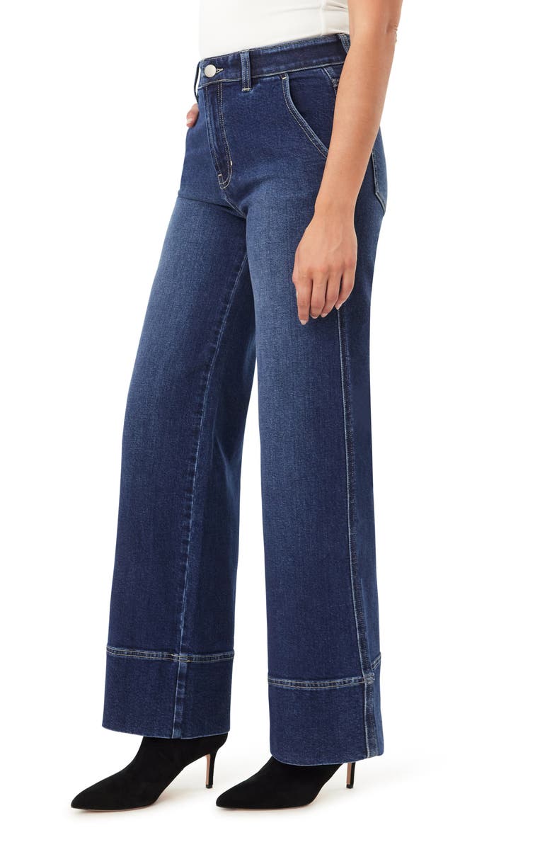 CURVE APPEAL Night in London 31-Inch High Rise Wide Leg Trouser Jeans, Alternate, color, Celeste