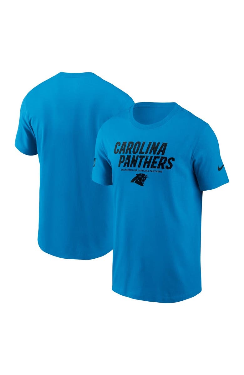 Nike Men's Nike Blue Carolina Panthers Sideline Performance T-Shirt, Alternate, color, Blue