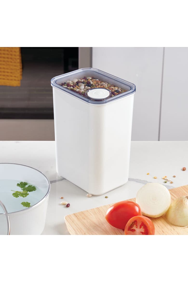 Large Canister with Removable Pour Cap - Set of 4 - White, Alternate, color, White