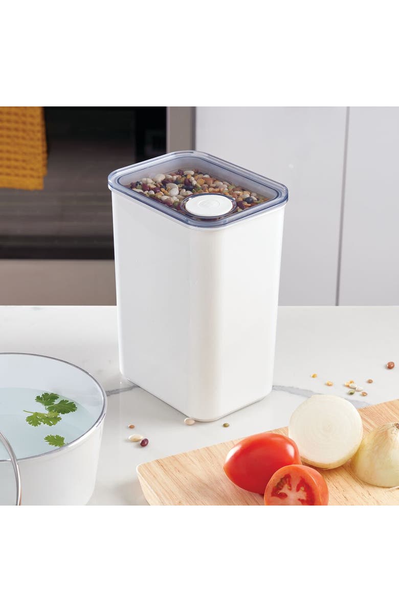 iDesign Large Canister with Removable Pour Cap - Set of 4 - White, Alternate, color, White