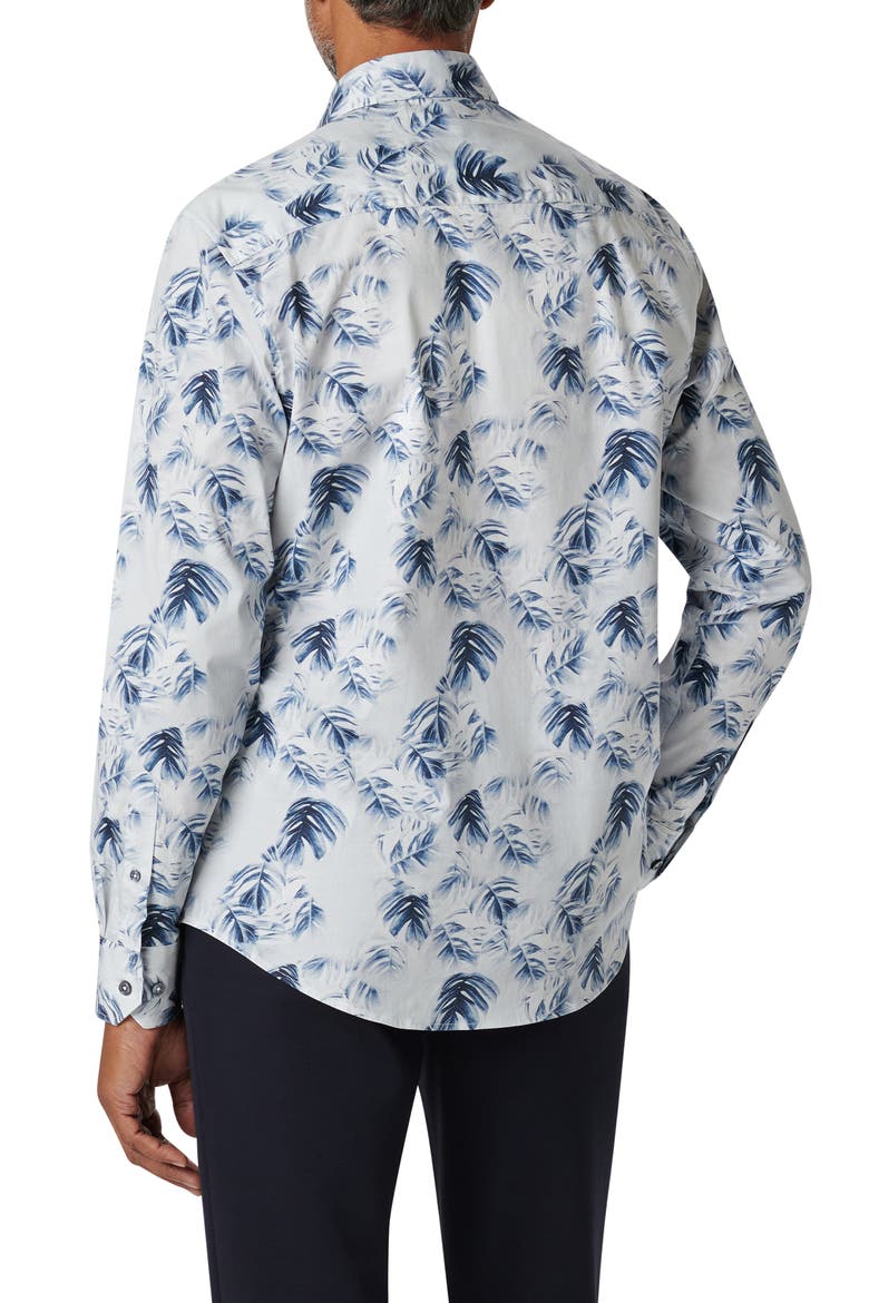Julian Stretch Cotton Button-Up Shirt, Alternate, color, DUSTY BLUE