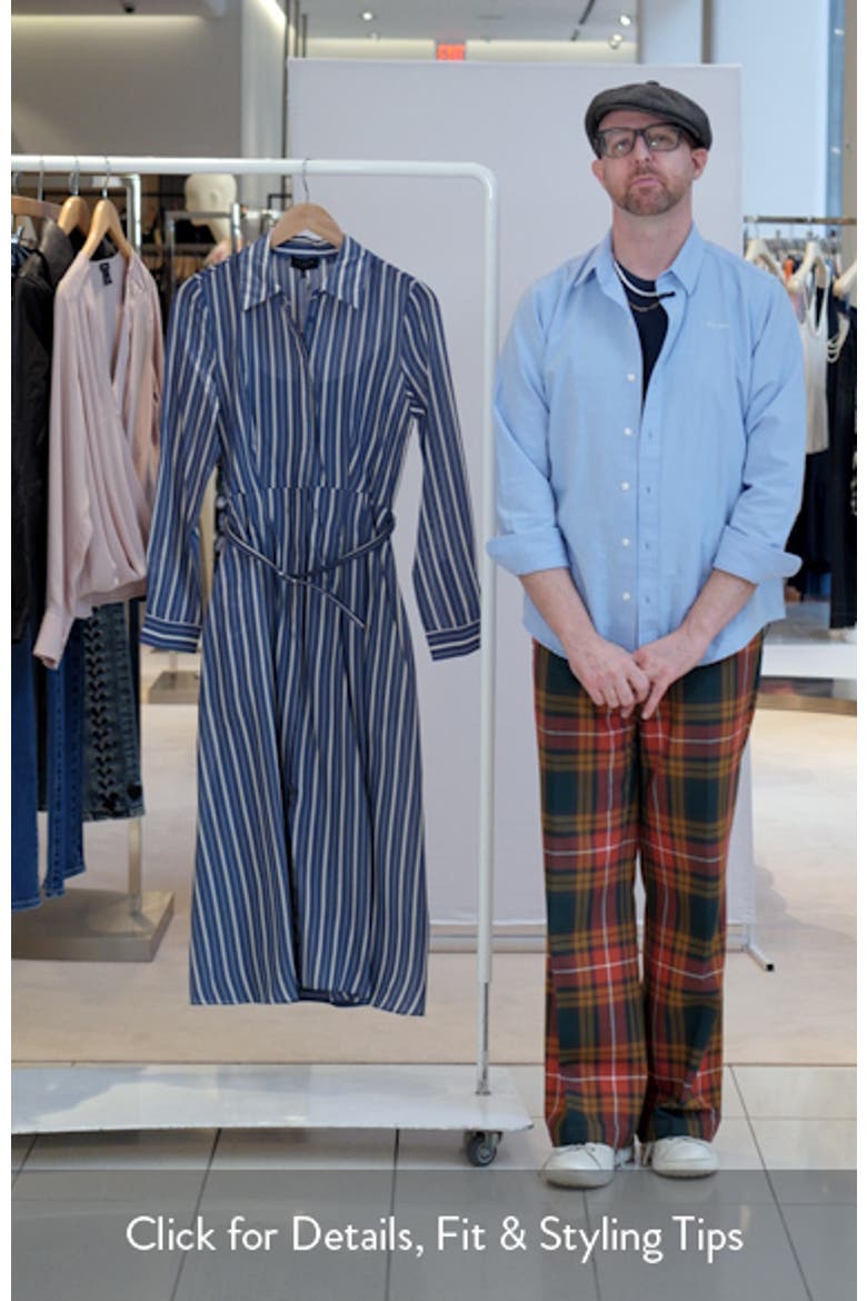 Stripe Long Sleeve Shirtdress video